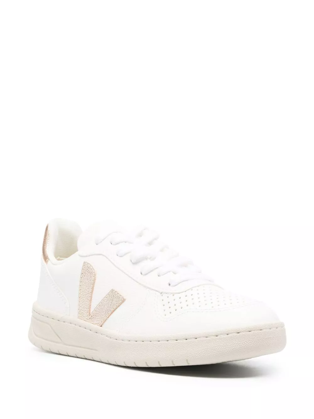 Affordable VEJA V12 metallic leather sneakers Men 0115